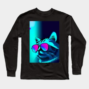 Cat with Sunglasses Long Sleeve T-Shirt